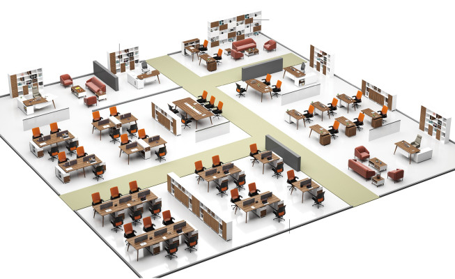 Office Furniture Furnishings Tables Table Desk Call Center Wood