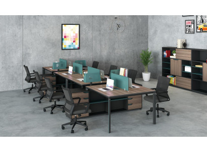 Office Furniture Furnishings Equipment Table Call Center 2 workstations