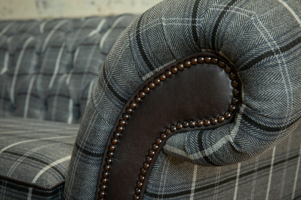 Chesterfield Sofa Three Seater Upholstery Design Couches Sofas Suite Gray