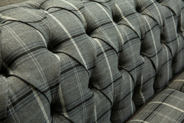 Chesterfield Sofa Three Seater Upholstery Design Couches Sofas Suite Gray