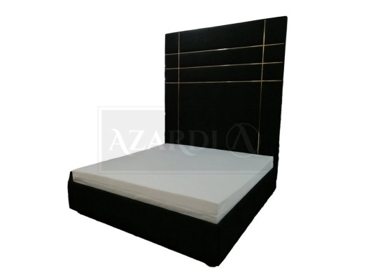Hotel Double Leather Textile Bed Bedroom Upholstery Luxury Beds Modern Design