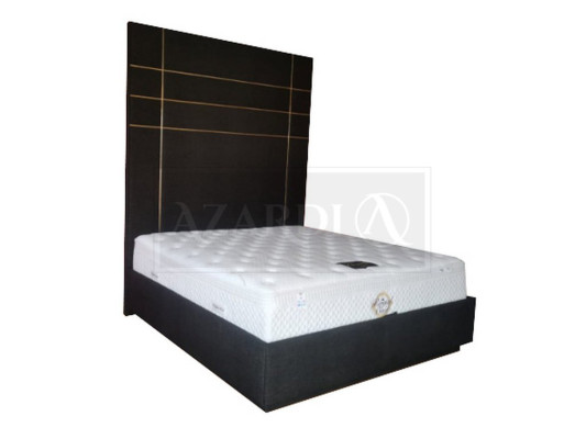 Hotel Double Leather Textile Bed Bedroom Upholstery Luxury Beds Modern Design