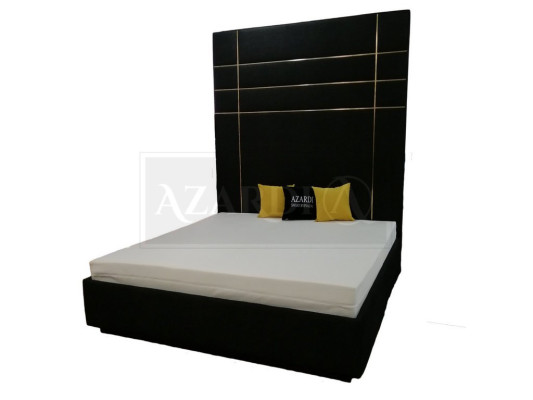 Hotel Double Leather Textile Bed Bedroom Upholstery Luxury Beds Modern Design