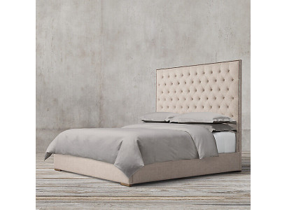 Chesterfield Designer Bed Bedroom Textile Leather Upholstery 140/160/180/200 cm