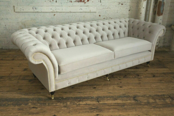Sofa 4 Seater xxl Couch Seat Upholstery Sofas Couches Chesterfield Design