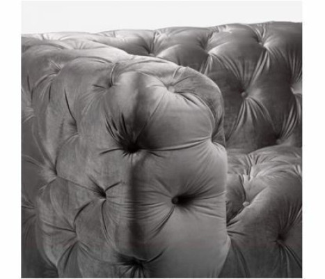 Gray Chesterfield Sofa Couch Upholstery Fabric Leather Couches Upholstery Suite
