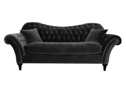 Couches Upholstery Sofa Sofas Chesterfield Black Three Seater Fabric Living room new