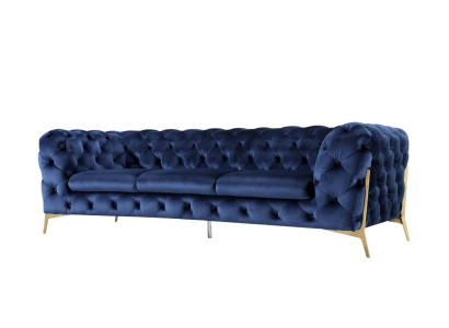 Luxury Textile Fabric Sofa Couch Upholstery Seat 3+2 Suite Chesterfield Sets