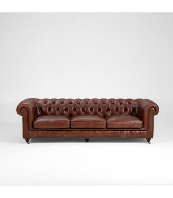Sofa set 3+1+1 seater Classic Luxury Chesterfield Sofa Leather