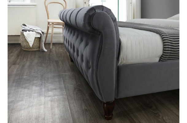 Classic s Velvet Textile Bed Double Beds Padded Hotel Bedroom 180x200