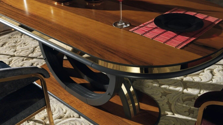 Table Chairs 7-piece Dining room wooden table Dining room Set Group Suite Design