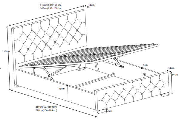 Chesterfield Bed Design Bedroom English Beds Textile Beds
