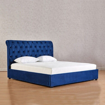 Blue's Chesterfield Double bed Bedroom Luxury Furniture Upholstery Beds