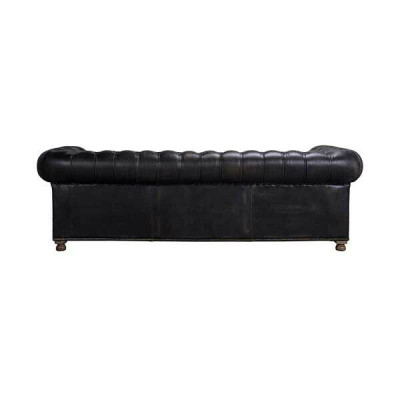 Classic Chesterfield Couch Black English Living room Couches
