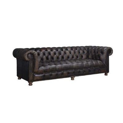 Classic Chesterfield Couch Black English Living room Couches