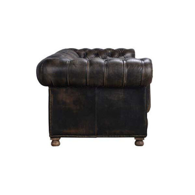 Classic Chesterfield Couch Black English Living room Couches