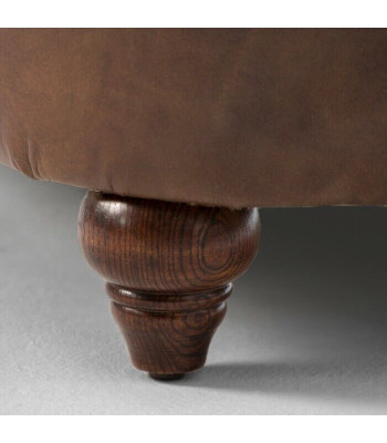 English Chesterfield Couch Leather Sofa Couches Sofas Three Seater Brown Rolls