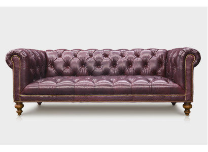 Brown Chesterfield 3 Seater Sofa Leather Sofa Couch Upholstery Furniture