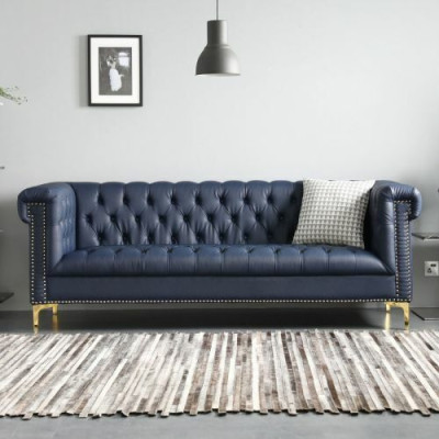 English Style Furniture Chesterfield Three Seater Couch Pink Turkis 3 Seater Blue Sofa