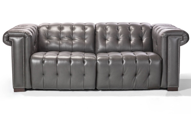 Designer Black Chesterfield Three Seater 3-Seater Living room Couch