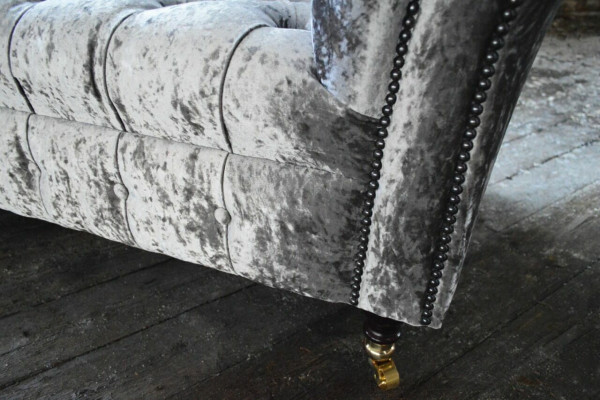 Three Seater Silver Couch Upholstery Design Sofa 3 Seater Chesterfield Sofa