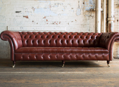 Xxl Big sofa Chesterfield Sofa 4 Seater Couch Upholstery Luxury Classic Textile