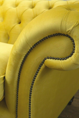 Chesterfield 3 Seater Designer Sofa Couch Upholstery Sofas Couches Fabric Textile new