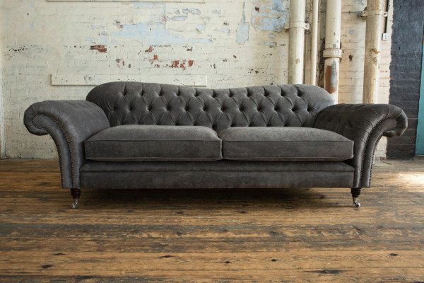 Chesterfield Fabric Sofa Couch Sofa set 4 Seater Suite Design Modern Sofa