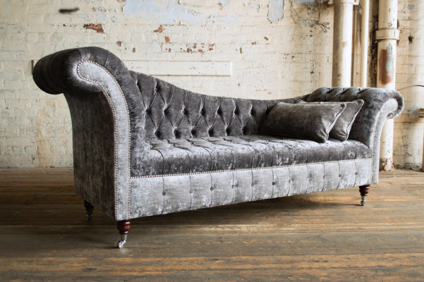 Gray Designer 3 Seater Chesterfield Couch Upholstery Sofas Design Sofa
