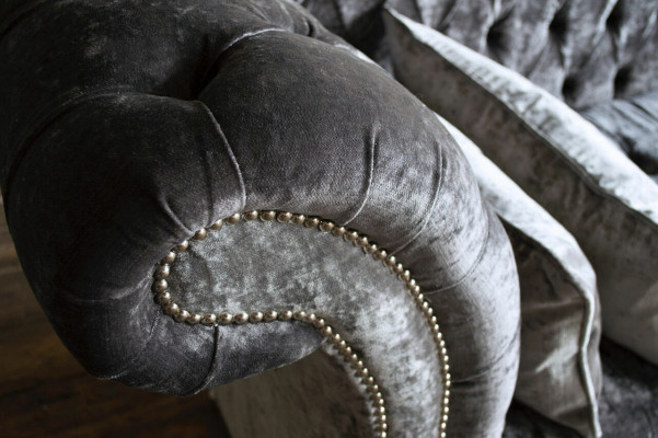 Gray Designer 3 Seater Chesterfield Couch Upholstery Sofas Design Sofa