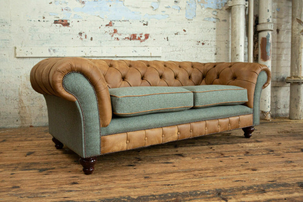 Designer Sofa 3 Seater Couch Upholstery Sofas Fabric Living room Textile Couch