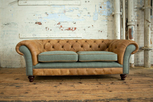 Designer Sofa 3 Seater Couch Upholstery Sofas Fabric Living room Textile Couch