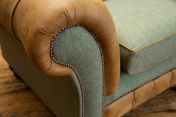 Designer Sofa 3 Seater Couch Upholstery Sofas Fabric Living room Textile Couch