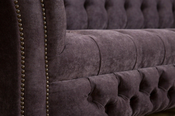 Classic Chesterfield Sofa 4 Seater Sofas Upholstery Couches Leather Brown Design
