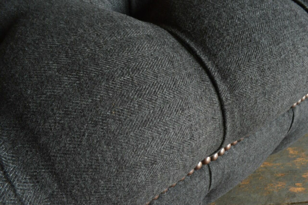 Gray Chesterfield three seater luxury living room 3 seater couch
