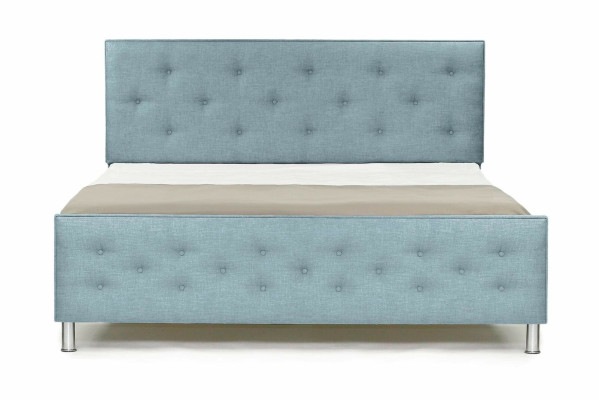 Chesterfield Design English 140/160/180x200 Beds Double bed Turkis Upholstery