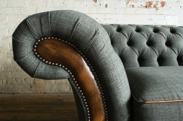 Elegant Chesterfield three-seater living room 3-seater sofa