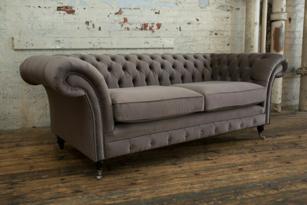 Luxury Tauper Chesterfield three-seater living room 3-seater couch design sofa