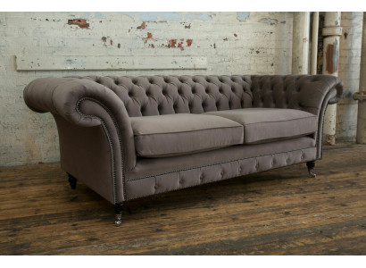 Luxury Tauper Chesterfield three-seater living room 3-seater couch design sofa