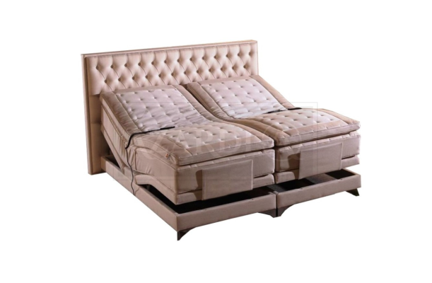 Orthopedic bed double beds adjustable function including mattress