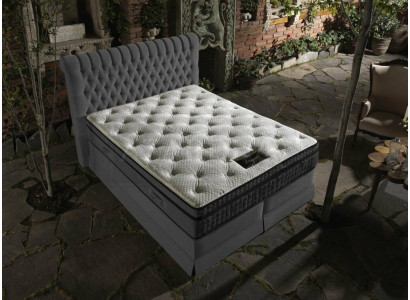 Gray Luxury Bedroom Chesterfield Bed Upholstery Design Luxury Double Beds
