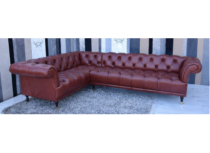 Elegant Chesterfield Sofa Corner sofa Upholstery Suite - made to measure