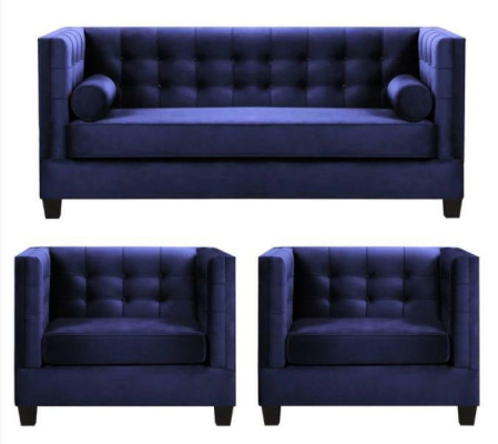 Sofa bed Armchair Creative Furniture Textile Fabric Blue Group Living room Modern Sofa