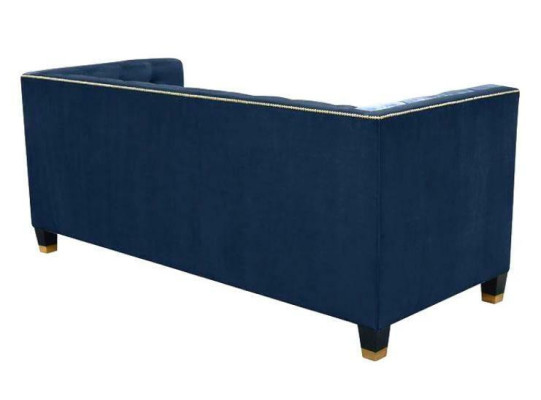 Chesterfield Blue e Sofa set 3-piece set Couch Sets Seat Upholstery Group