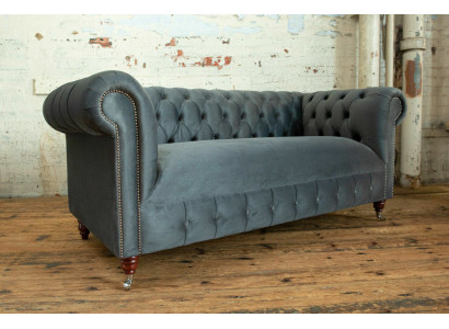 Modern gray three-seater luxury living room 3-seater sofa