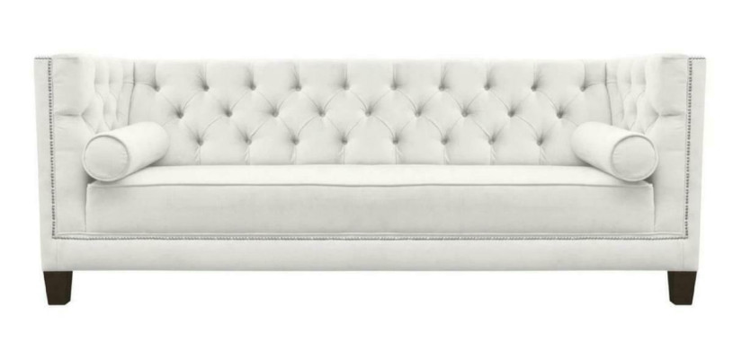 Three Seater Fabric Living room White Couches Upholstery Sofa Sofas Chesterfield couch