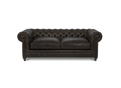 Brown Chesterfield 3-Seater Designer Living room 3-seater couch