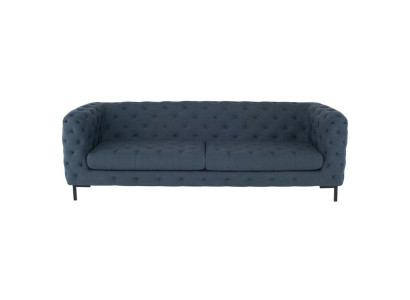 Gray Modern 3-Seater Chesterfield Living room Stylish Couch