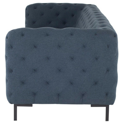 Gray Modern 3-Seater Chesterfield Living room Stylish Couch