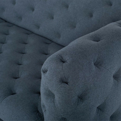 Gray Modern 3-Seater Chesterfield Living room Stylish Couch